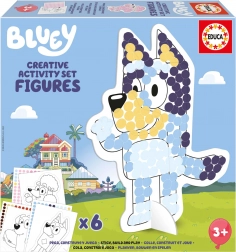 Set creativ cu șabloane Bluey