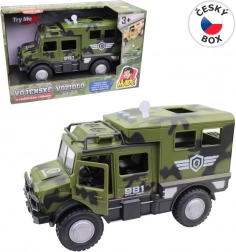 Mașină militară cu baterii, lumină și sunet