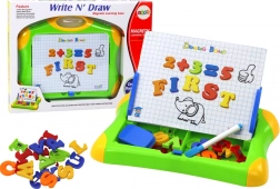 Tablă educațională magnetică cu litere și cifre