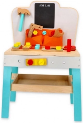 Birou de lucru din lemn pentru copii cu tablă