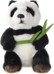 Panda de pluș cu frunză 18 cm