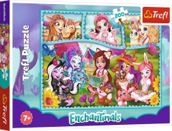 Puzzle cu 200 de piese – lumea fermecată ENCHANTIMALS