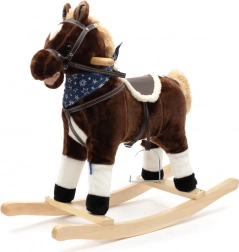 Cal de legănat cu melodie și eșarfă Baby Mix