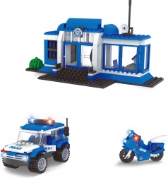Set de construcție compatibil BLOXO stație de poliție 194 piese