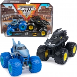Monster Jam set 2 camioane monstru 1:64 Megalodon vs Batman