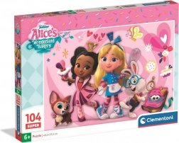 puzzle pentru copii 104 piese Clementoni Disney Alice's Wonderland Bakery