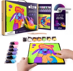 Okto Iepuraș – set de artă pentru pictură pe pânză 30 × 30 cm