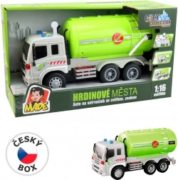 Autocisternă cu inerție, cu lumină și sunet