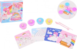 Pictură cu plastilină Unicorn – set creativ pentru copii