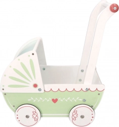 Cărucior din lemn pentru păpuși