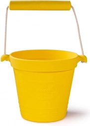 Găletușă de plajă din silicon BIGJIGS TOYS – galbenă