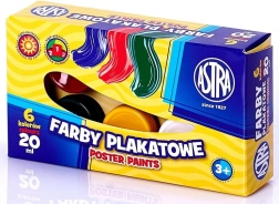 Vopsele tempera Astra 6 x 20 ml