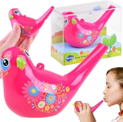 Fluier de păsărică cu apă Water Bird – Roz