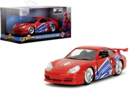 Model metalic de mașină Porsche 911 GT3 RS Spider‑Man 1:32