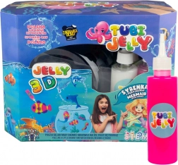 Tubi Jelly – set creativ cu 8 culori și acvariu mare Sirenă