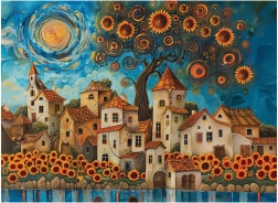 Puzzle Floarea Soarelui 1000 piese