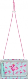 Portofel de gât cu motiv flamingo