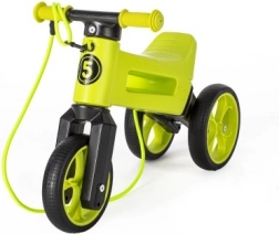 Trotinetă de împins Funny Wheels Rider SuperSport 2‑în‑1 cu curea – Verde