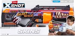 X-Shot Skins Last Stand Beast Mode – blaster cu săgeți din spumă pentru copii (16 săgeți)
