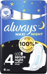 Always Classic Night Maxi absorbante igienice 6 buc