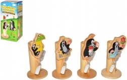 Suport din lemn pentru periuța de dinți Krtek cu floare