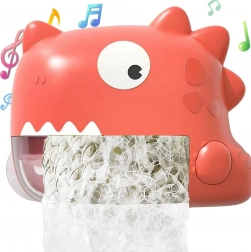 Generator de spumă pentru baie WOOPIE cu dinozaur, portocaliu