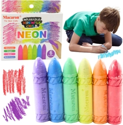 Crete neon pentru tablă și trotuar - set 6 buc