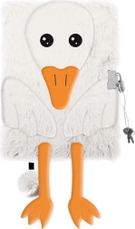 Micul meu prieten Gâscă Jurnal Pufoș cu lacăt A5 96K 9040