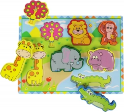 Puzzle din lemn Safari Animale
