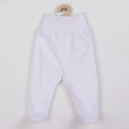 Pantalonași pentru bebeluși New Baby Classic II albi