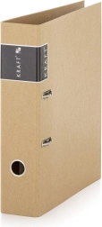 Biblioraft A4 cu mecanism pârghie, laminat, cotor 7 cm, KRAFT nature