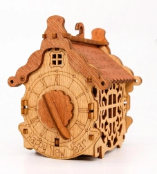 cutie cadou puzzle din lemn fericit an nou