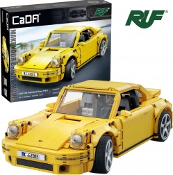 Set de construcție CaDA mașină sport urbană RUF CTR Yellowbird 1:12, 1515 piese