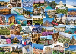 Puzzle Globetrotter - Franța 1000 piese de la Eurographics