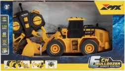 Buldozer R/C 1:24 cu cupă funcțională și telecomandă
