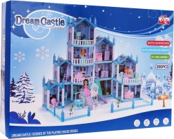 Vilă de iarnă pentru păpuși cu accesorii