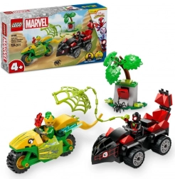 LEGO SPIDEY și prietenii săi uimitori: urmărirea cu dinozauri a lui Spin și Electro (4+, 124 piese)
