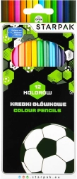 Set creioane colorate Fotbal 12 buc