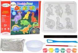Set creativ pentru fabricarea de magneți cu dinozauri