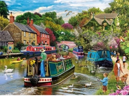 Puzzle Gibsons Odihnă la râu 1000 piese