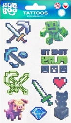 tatuaje temporare minecraft – set de 10 modele