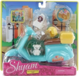 motocicletă pentru păpușă cu accesorii