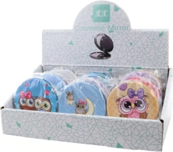 Oglindă de buzunar cu bufnițe