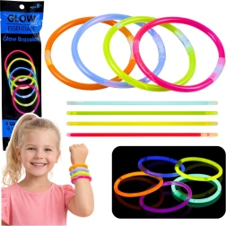 Brățări fluorescente luminoase pentru întuneric Neon Stick, 5 buc.