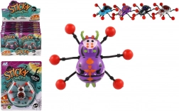 păianjen care se cațără pe sticlă 8 × 6 cm, din plastic, 4 culori