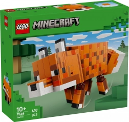 Lego minecraft vulpe – set de construcție pentru copii 10+