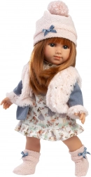 Păpușă realistă cu corp textil moale 35 cm Llorens NICOLE