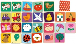 Pexeso din lemn Animale la fermă