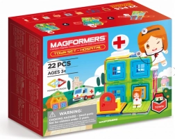 Magformers Oraș: Spital - 22 piese