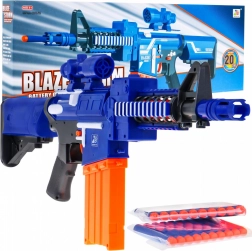 Blaster automat pentru copii BLAZE STORM cu 20 de proiectile din spumă și vizor